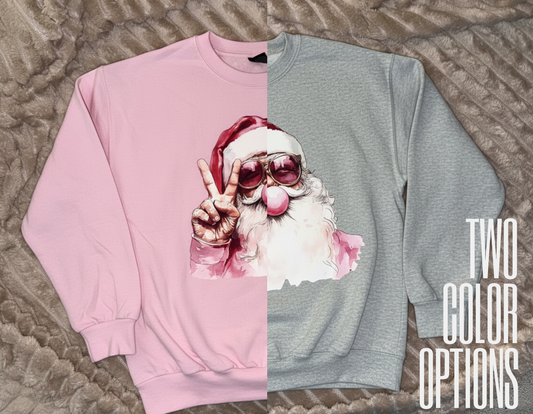 Bubblegum Santa Sweatshirt