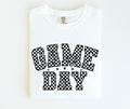Checkered Game Day - Black/White t-shirt